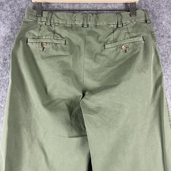 Rails Chino Pants Mens 32x30 Green Twill Flat Front Straight Casual Preppy - Picture 8 of 14